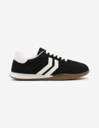  Adidași negri tip teniși cu dungi decorative Zommea