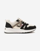  Adidași Negru-Bej cu Inserții Metalice și din Plasă Dalathe