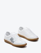  Adidași Plati Alb-Argintiu Cu șireturi cu Nituri Decorative Blosenti