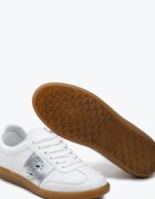  Adidași Plati Alb-Argintiu Cu șireturi cu Nituri Decorative Blosenti