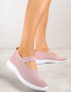  Adidași Roz slip-on cu Baretă Decorativă și Perforații Zelsedi