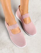  Adidași Roz slip-on cu Baretă Decorativă și Perforații Zelsedi
