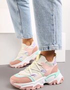  Adidași Roz Slip-on cu carâmb elastic și inserții decorative Ihiannon