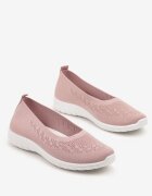  Adidași Roz Slip-on cu Perforații Delicate Firsedi