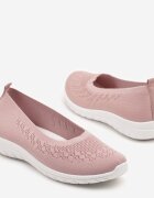  Adidași Roz Slip-on cu Perforații Delicate Firsedi