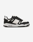  Adidași Sport Alb-Negru cu Inserții din Piele Ecologică Isadona