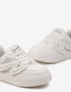  Adidași Sport Albi cu Branț din Piele și Aplicație Decorativă Marni