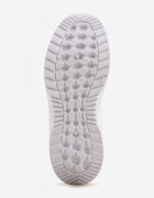  Adidași sport albi slip-on cu parte superioară elastică și inserție decorativă pe talpă Moonsara