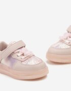  Adidași Sport Roz cu Talpă Luminoasă Branț din Piele și Aplicație Ursuleț Gleornia