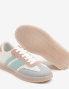  Adidași Teniși Alb-Albastru cu Model Geometric Eleamila