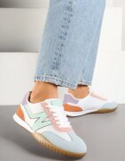  Adidași Tenisi Albi-Albaștri cu Aplicație Laterală Decorativă Ranilsa