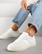  Adidași Tenisi Albi cu Model Geometric Eleamila