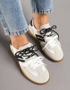  Adidași Tenisi Albi cu Motiv Geometric Telanilia