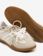  Adidași tip Teniși Bej cu Motiv Geometric Telanilia