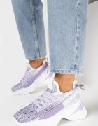  Adidași Violet decorați cu zirconii și bandă cu inscripția Falerin