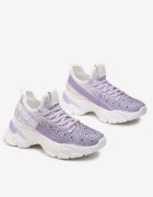  Adidași Violet decorați cu zirconii și bandă cu inscripția Falerin