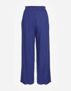 airisa Pantaloni Palazzo bleumarin largi de bumbac cu talie înaltă și elastic în talie Nelonia