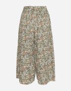 airisa Pantaloni Verzi Largi Plisați din Bumbac cu elastic în talie și curea de legat Closofia