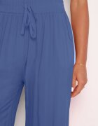 airisa Pantaloni Violet din bumbac Palazzo cu picioare largi Vimithia
