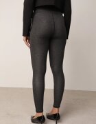 alina Izolați leggins cu bumbac cașmir și talie înaltă decorați cu dantelă Selide Gri