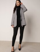 alina Izolați leggins cu bumbac cașmir și talie înaltă decorați cu dantelă Selide Negri