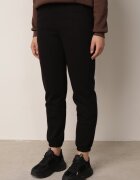 alina Pantaloni de trening din bumbac croială jogger cu căptușeală Foramida Negri