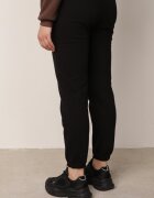 alina Pantaloni de trening din bumbac croială jogger cu căptușeală Foramida Negri