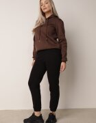 alina Pantaloni de trening din bumbac croială jogger cu căptușeală Foramida Negri