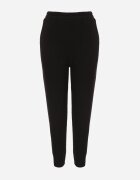 alina Pantaloni de trening din bumbac croială jogger cu căptușeală Foramida Negri