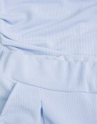 allyson Compleu Albastru deschis Bluză cu Umeri Marcați și Pantaloni Largi cu Elastic Divaires