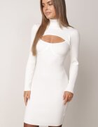 allyson Rochie Albă Tricotată Ulpia