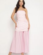 allyson Rochie de cocktail Roz Tip bandeau cu drapaj Izelessa