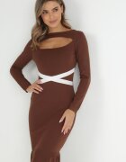allyson Rochie Maro Pulover cu Volan Krono