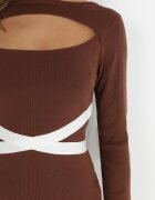 allyson Rochie Maro Pulover cu Volan Krono