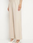 allyson Set de costum Bej Sacou cu curea și Pantaloni largi Milsedi