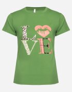 alnwick T-shirt Verde cu Mânecă Scurtă și Imprimeu Decorativ Testolene