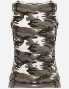 alnwick Top Gri închis de bumbac camuflaj Wiarae