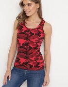 alnwick Top Roșu Din bumbac Camo Wiarae