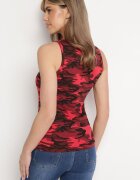 alnwick Top Roșu Din bumbac Camo Wiarae
