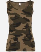 alnwick Top Verde Casual Din bumbac Camuflaj Cu bretele Rissavette