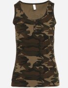 alnwick Top Verde închis De bumbac cu camuflaj Wiarae