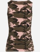 alnwick Top Verde-Roz Din Bumbac Camuflaj Wiarae