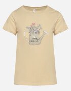 alnwick Tricou bej de bumbac cu imprimeu decorativ Littana