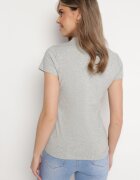 alnwick Tricou Gri din bumbac cu nasturi metalici Cariena