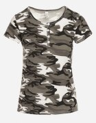 alnwick Tricou Gri închis din bumbac camuflaj Navaria