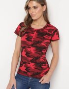 alnwick Tricou roșu de bumbac camuflaj Navaria