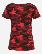 alnwick Tricou roșu de bumbac camuflaj Navaria
