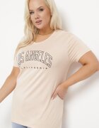 alnwick Tricou Roz cu Inscripție Decorativă Elimetis