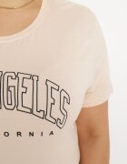 alnwick Tricou Roz cu Inscripție Decorativă Elimetis