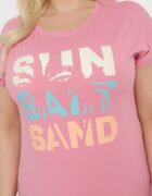 alnwick Tricou Roz cu inscripție în față Vanneli